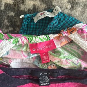 Vineyard Vines shirt, Lily Pulitzer romper Nautica dress  all 5T great condition